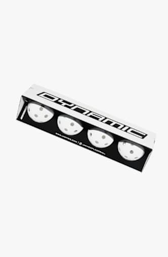 Unihoc 4-Pack IFF-Matchball Dynamic palla da unihockey Bianco