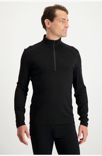 icebreaker Merino 260 Tech Herren Thermo Longsleeve Schwarz