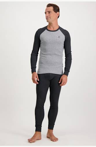 Odlo Active Warm ECO Herren Thermo Unterwäsche Set Grau