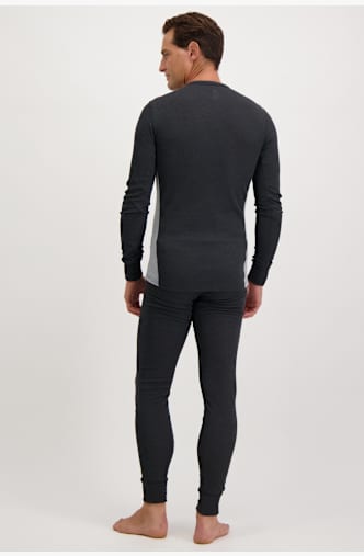 Odlo Active Warm ECO Herren Thermo Unterwäsche Set Grau