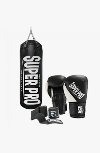 adidas Super Pro Combat Gear Water Air set di sacchi da boxe Nero
