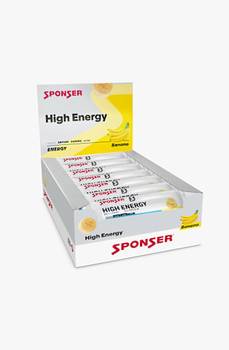 Sponser High Energy Banana 30 x 45 g barre énergétique Gris