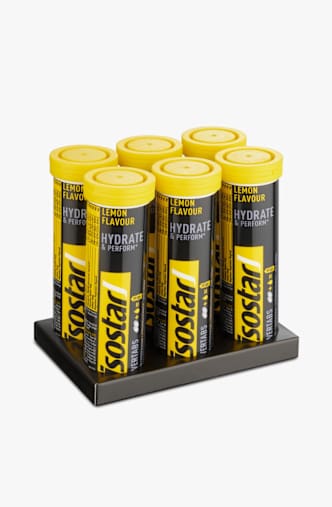 Isostar 6-Pack Hydrate & Perform Lemon 10 x 12 g compresse effervescenti Giallo
