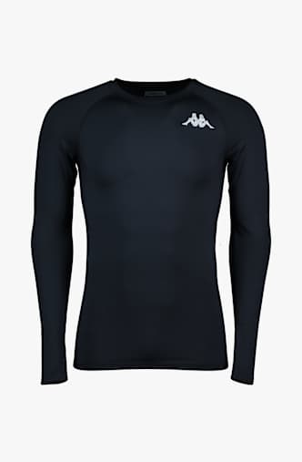 Kappa 4SKIN Kombat Vurbat Herren Thermo Longsleeve Schwarz