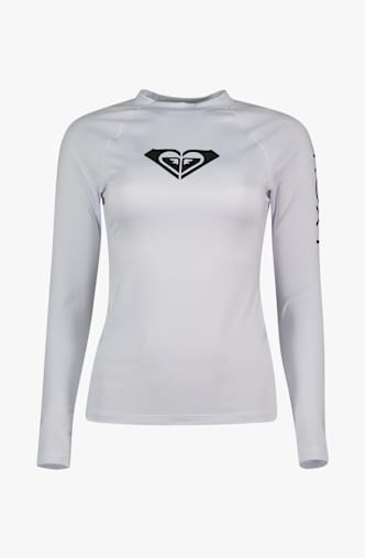 Roxy Whole Hearted 50+ lycra shirt donna Bianco