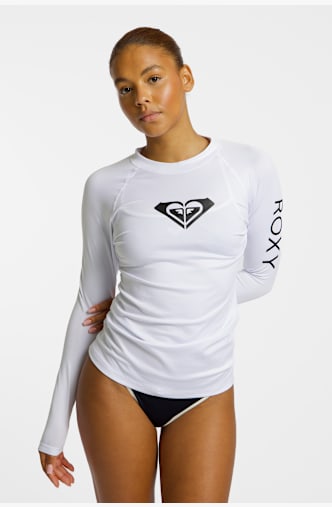 Roxy Whole Hearted 50+ shirt en lycra femmes Blanc