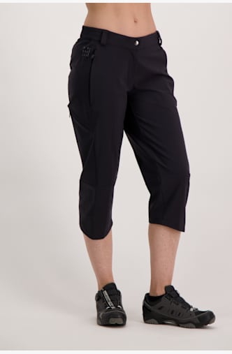 VAUDE Yaras Damen 3/4 Bikehose Schwarz