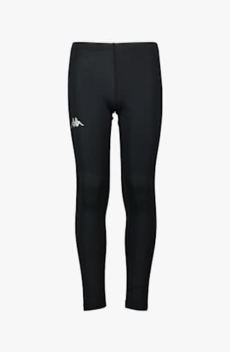 Kappa 4SKIN Komba Vant Kinder Thermohose Schwarz