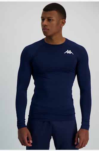 Kappa 4SKIN Kombat Vurbat Herren Thermo Longsleeve Blau