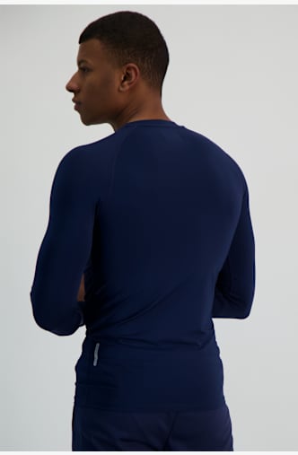 Kappa 4SKIN Kombat Vurbat Herren Thermo Longsleeve Blau