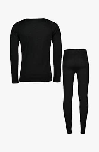 46 NORD Merino Herren Thermo Unterwäsche Set Schwarz