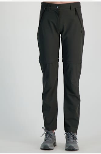 46 NORD T-Zip-Off Damen Wanderhose Grau