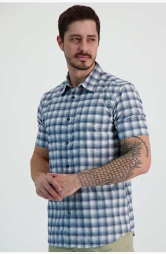 46 NORD Herren Wanderhemd Blau