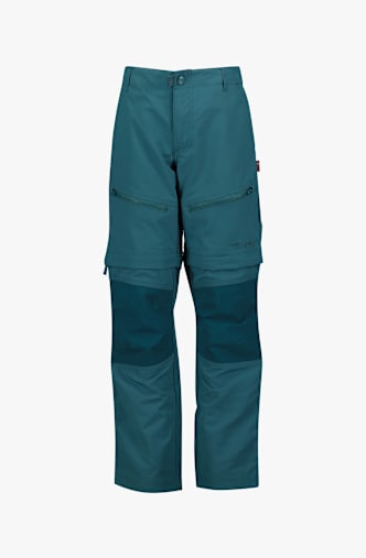 Trollkids Nordfjord Zip-Off Kinder Wanderhose Grün