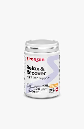 Sponser Relax & Recover Orange-Peach 120 g boisson en poudre Blanc