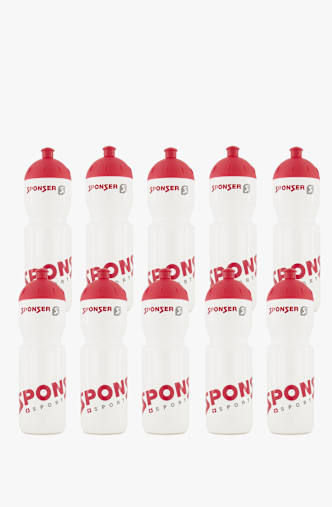 Sponser 10-Pack 750 ml Trinkflasche Weiss