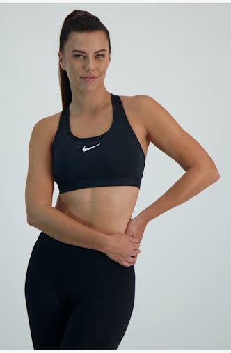 Nike Swoosh Padded Medium reggiseno sportivo donna Nero