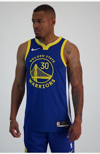 Nike Golden State Warriors Icon Edition Stephen Curry Herren Basketballtrikot Blau