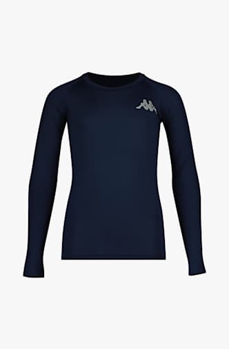 Kappa 4SKIN Kombat Vurbat Kinder Thermo Longsleeve Blau