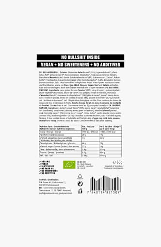 Peak Punk Bio Oat Flapjack Blueberry Muffin 12 x 60 g Sportriegel Braun