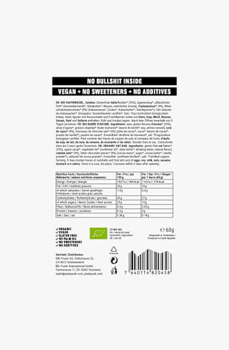 Peak Punk Bio Oat Flapjack Brownie Cashew 12 x 60 g Sportriegel Braun
