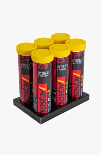 Isostar 6-Pack Hydrate & Perform Cranberry 10 x 12 g Brausetabletten Lila