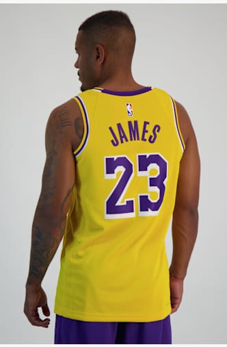 Nike Los Angeles Lakers Icon Edition LeBron James maillot de basket hommes Jaune
