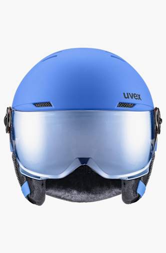 uvex rocket visor Kinder Skihelm Blau