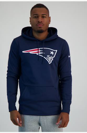 Nike New England Patriots Logo Prime Herren Hoodie Blau