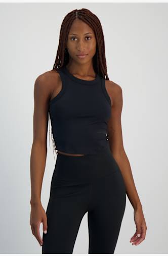Nike One Fitted Dri-FIT Crop Damen Top Schwarz