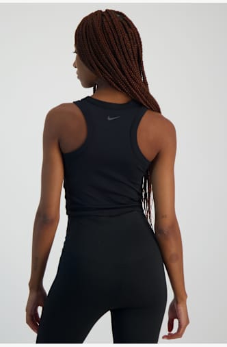 Nike One Fitted Dri-FIT Crop top donna Nero