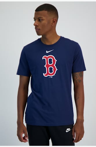 Nike Boston Red Sox Large Logo Herren T-Shirt Blau
