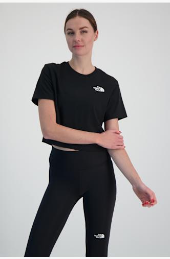 The North Face Simple Dome Cropped Damen T-Shirt Schwarz
