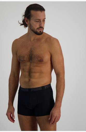 PUMA 2-Pack Basic Herren Boxershort Bio-Cotton Schwarz