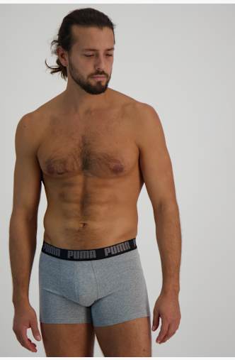 PUMA 2-Pack Basic boxer uomo cotone biologico Nero
