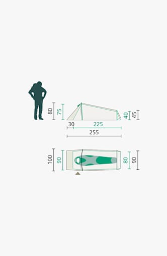 Jack Wolfskin Gossamer tenda Verde