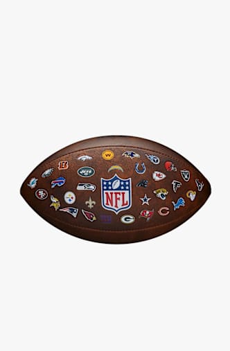 Wilson NFL Offiziell Throwback FB 32 Team Logo American Football Braun