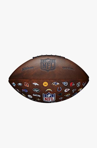 Wilson NFL Offiziell Throwback FB 32 Team Logo American Football Braun