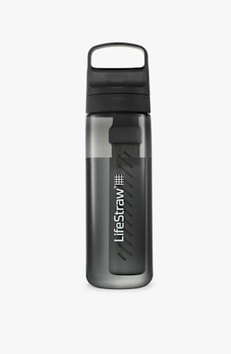 Lifestraw Go Serie 650 ml Trinkflasche + Wasserfilter Schwarz