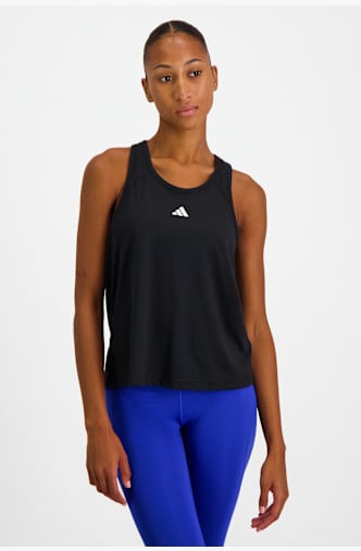 adidas Train Essentials Minimal Branding Racerback top donna Nero
