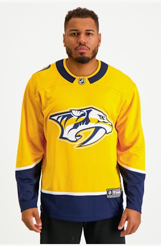 Fanatics Nashville Predators Home Breakaway Herren Eishockeytrikot Gelb