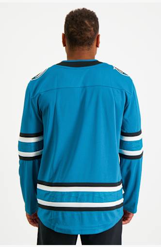 Fanatics San Jose Sharks Home Breakaway Herren Eishockeytrikot Hellblau