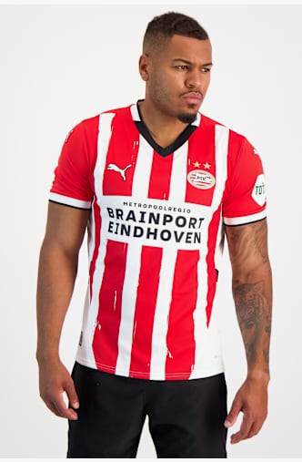 PUMA PSV Eindhoven Home Replica maglia da calcio 24/25 Rosso