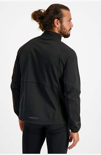 POWERZONE Softshell veste de course hommes Noir