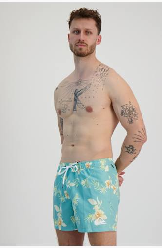 Quiksilver Wild Floral Volley 15 Inch costume da bagno uomo Blu
