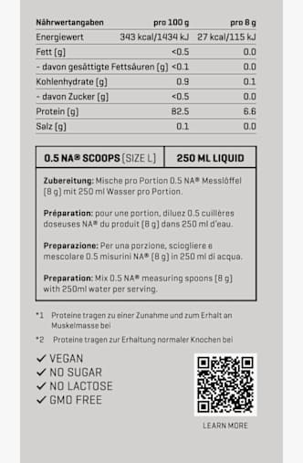 Nutriathletic NA® EAA BCAA Powder Persian Peach 300 g polvere per bevande Grigio