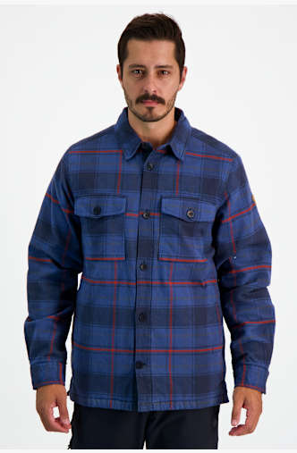 Fjällräven Övik Lite Padded chemise hommes Bleu