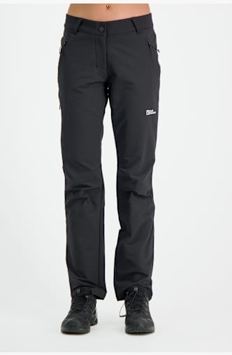 Jack Wolfskin Activate Thermic Langgrösse Damen Softshellhose Schwarz