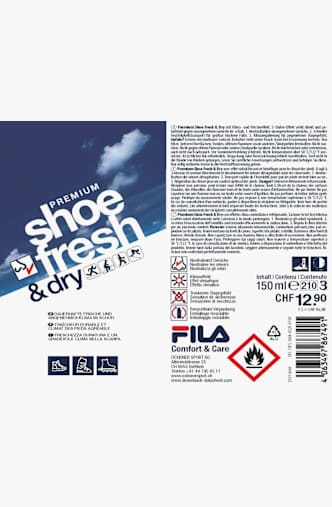 FILA Premium Shoe Fresh and Dry 150 ml Spray Weiss