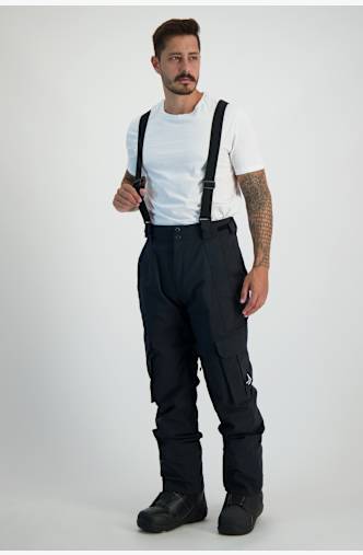 BEACH MOUNTAIN pantaloni da snowboard uomo Nero